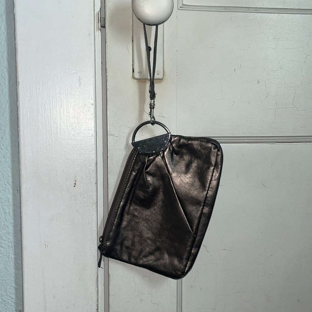 Metallic wristlet